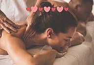 San Valentín Romántico: baño de hidromasaje 30' y masaje con velas calientes 25' con cava y bombones